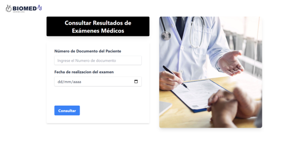 Consulta de exámenes médicos - BIOMELAD